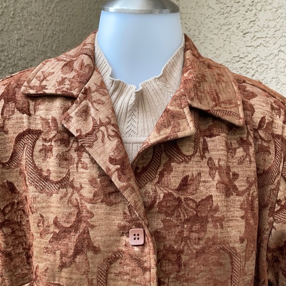 Vintage tan tapestry jacket - Picture 5 of 14